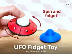 UFO Fidget Toy (spin and play)