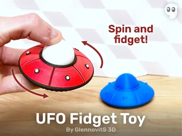 UFO Fidget Toy (spin and play)