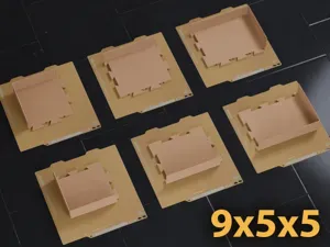 Gridfinity 9x5 Bin (5U) A1 Mini Dovetail Split Fit