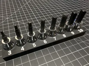 Icon 3/8" Drive Metric Hex-Bit Socket Organizer