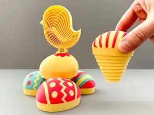 Baby Chick & Easter Egg Layered Fidgets
