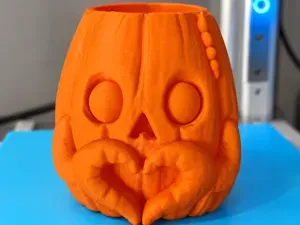Cute Jack-O'-Lantern Planter and Desk Organizer