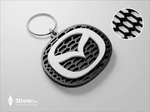 Mazda logo keychain