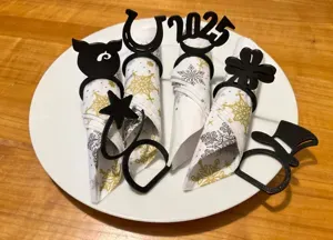 Napkin Rings “New Year’s Eve 2025”