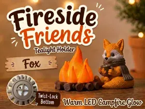 Fireside Friends Tealight Holder Fox