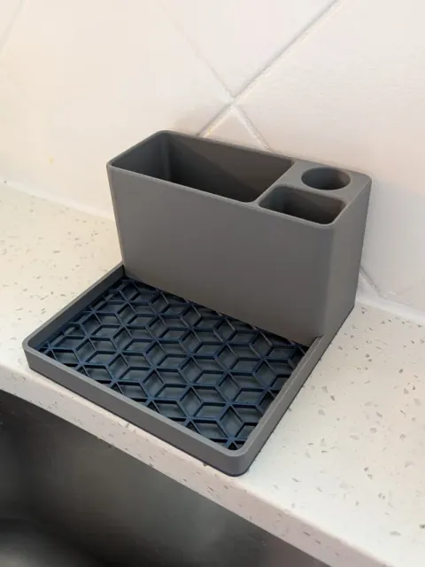 Modern Geometric Kitchen Sink Organizer & Caddy — Фото 2 из 3