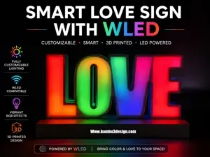 Smart LOVE Sign with WLED
