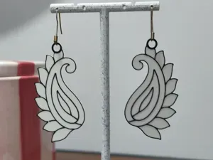 Aretes Swoosh of Paisley