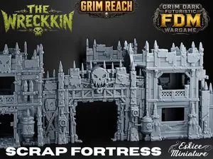 SCRAP FORTRESS FOR THE WRECKKIN - Grim Dark Sci Fi