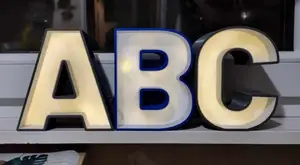 LED LIGHT SIGN LETTERS ALPHABET