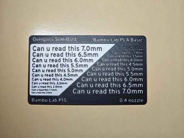 Customizable text size guide — Image 2 of 3