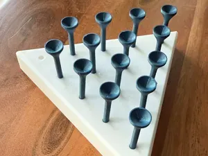 Triangle Peg Board Game