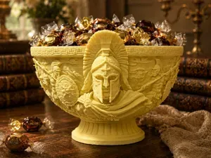 Spartan Warrior Candy Bowl– Greek Battle Bowl