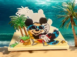 Mickey at the beach napkin holder