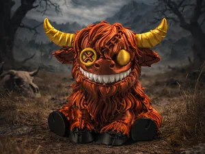 Horror Highland Cow — Devil in Cow’s Clothing