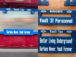 Fallout License Plate Frame Bundle - VAULT-TEC