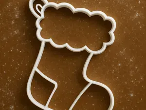 Christmas sock Cookie Cutter