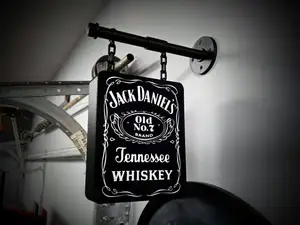 JACK DANIELS ~ 2-Sided Hanging Pub Style Lightbox