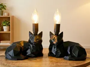 Lampada Gatto - Low poly Lamp