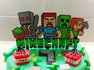 Minecraft - Cake Topper