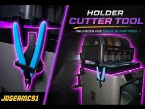 Flush Cutter Holder for AMS Riser (Sanja 3D)