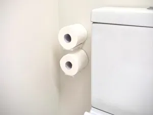 Floating Minimalist Toilet Paper Roll Holder