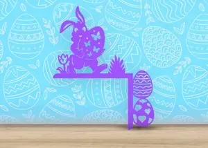 Easter - Easter Bunny & Eggs - Door Corner