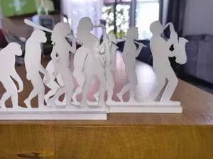 Human Evolution Jazz Saxophone Player