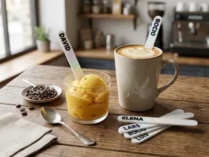 agitador cafe - Palitos de helados - tu nombre