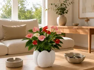 Modern tulip shaped plant pot