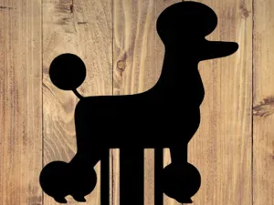Poodle 3D Bookmark - Cute dog bookmark