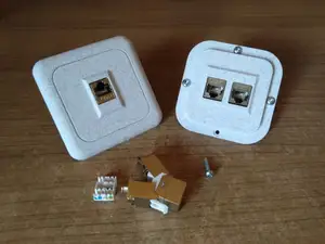 RJ45 Keystone Jack Wall Plate for Drywall
