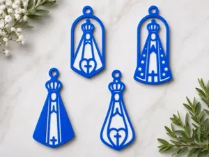 Our Lady of Aparecida Keychains – 4 Designs