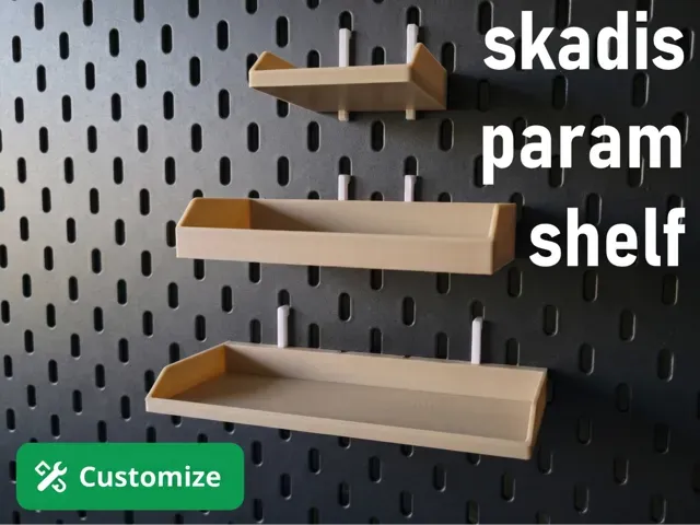 Parametric SKADIS Tray & Shelf Generator