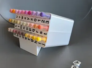 Acrylic Marker Paint Color by Numbers Organiser