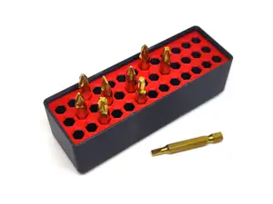 Long Hex Bit Holder for 39x bits Gridfinity 1x3x5u