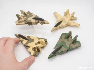 Print-in-place and articulated F14 with Camo - Multicolor