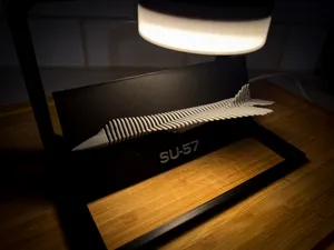 SU-57 Fighter Jet - Layered Art Sculpture
