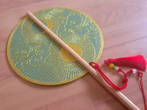 非遗折叠团扇 古风 中国风 仿绣花