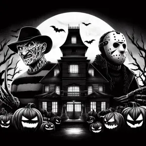 Halloween Freddy and Jason - Hueforge 3 color filament painting