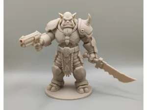 Orc Warham style powerful armor figurine