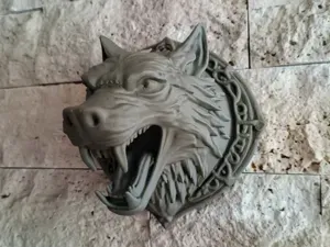 Nordic Wolf Head Wall Sculpture