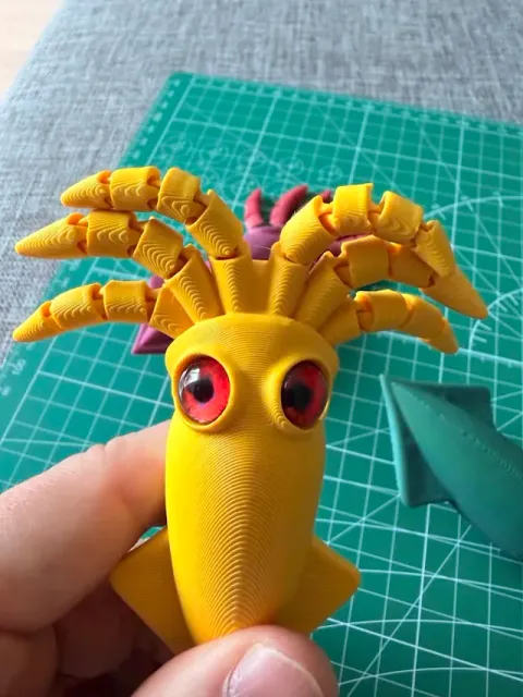 Cute Flexi Squid – Print-in-Place Articulated Toy — Фото 3 из 14