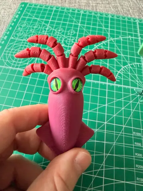Cute Flexi Squid – Print-in-Place Articulated Toy — Фото 11 из 14