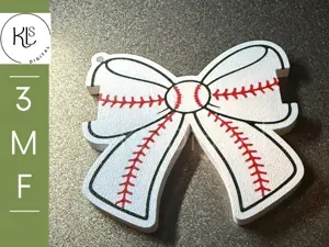 Baseball and Softball Bow Hair Tie Holder