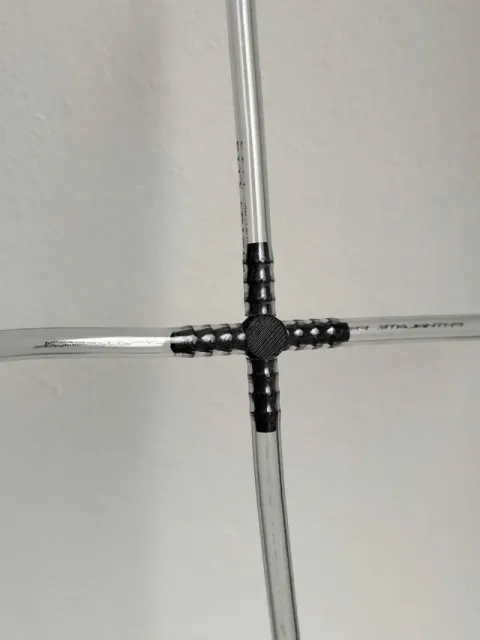4-way Barbed Tube Connector - Metric - 4-12mm — Image 4 of 4