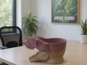 T-Rex Skull Bowl – Jurassic Desk Buddy