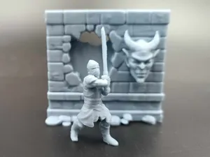 DnD Miniatures RPG - Warrior - Knight - Dungeons