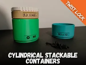 Twist-Lock Stackable Containers: Organize Easily