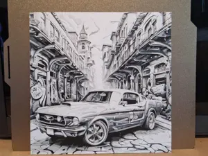 Ford Mustang 1967 fast back - Hueforge